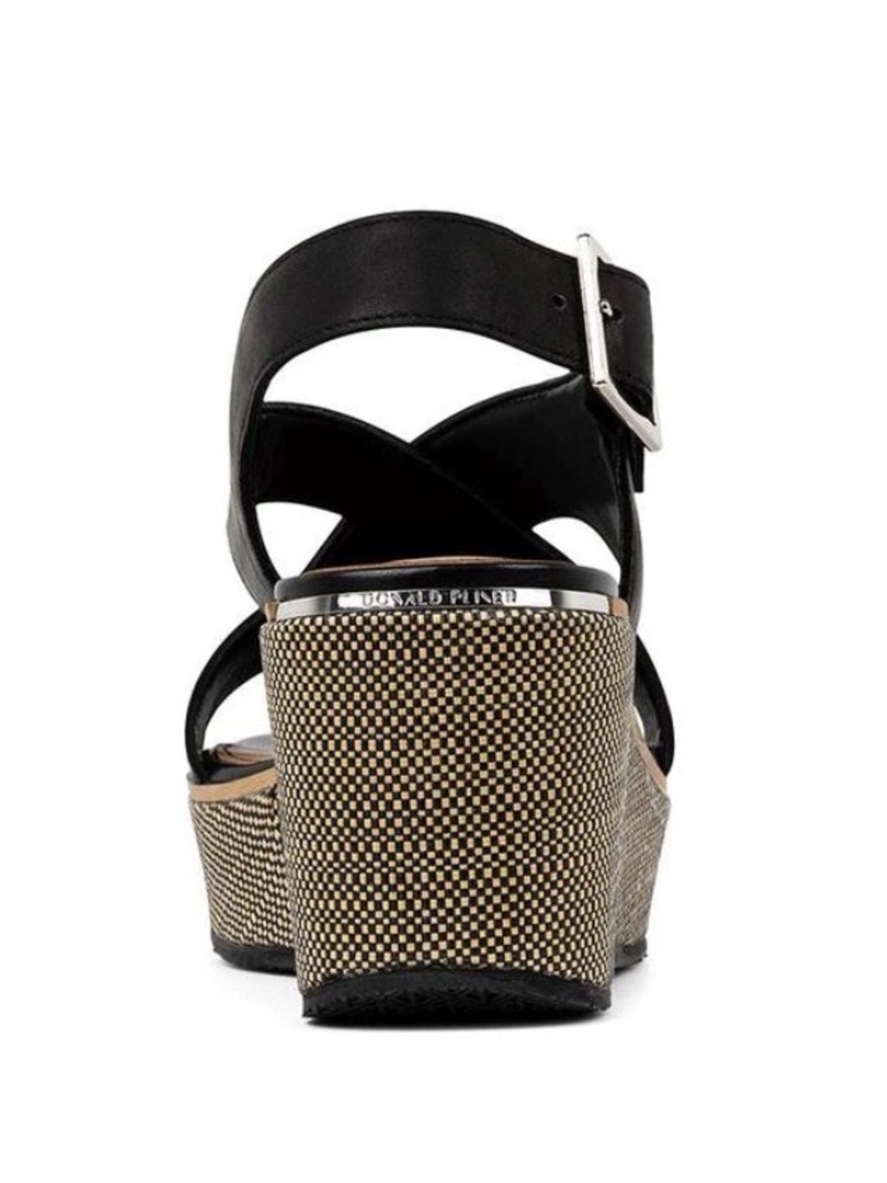 Donald J Pliner Black Alanee 01Wedge Sandals - Picture 3 of 5